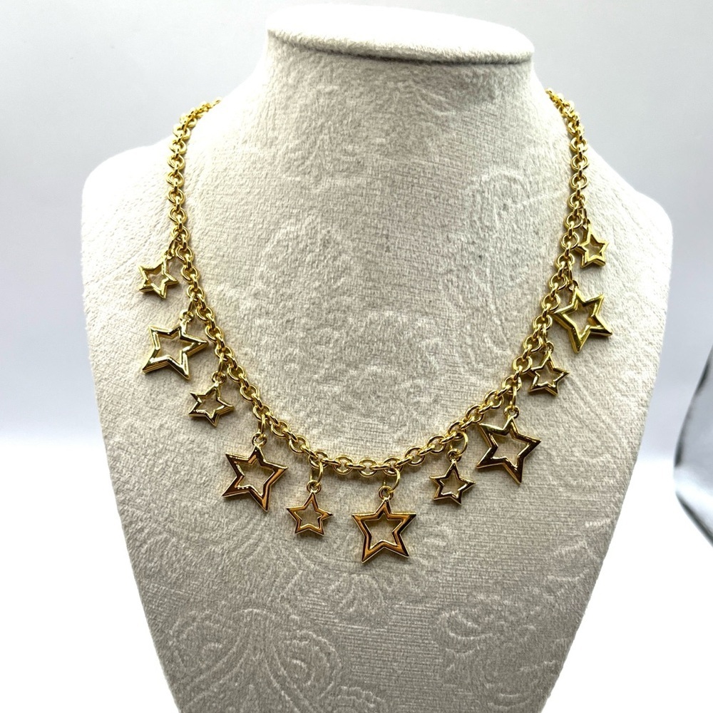 Liz Claiborne Gold Star Necklace Assorted Stars